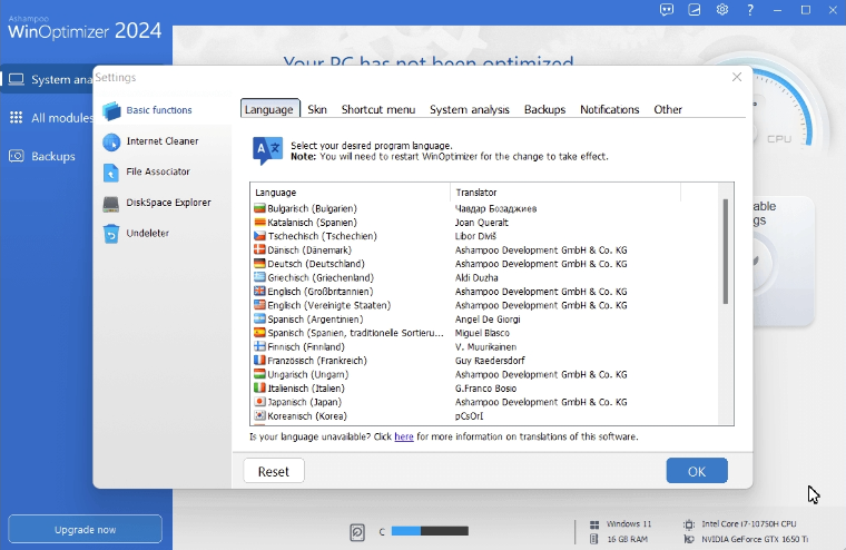 Ashampoo WinOptimizer