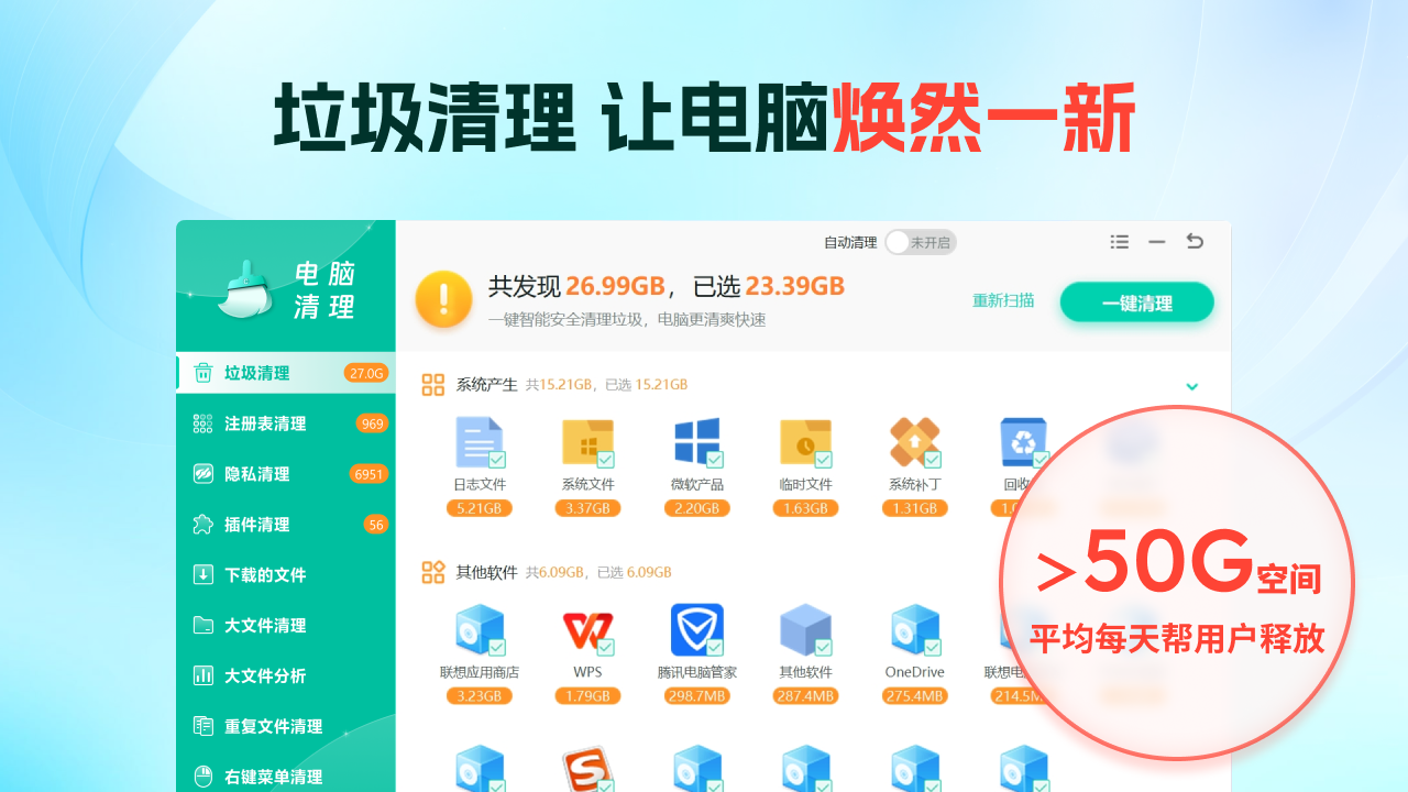 Windows优化大师·C盘垃圾清理